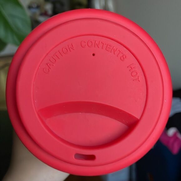 Eccolo Xmas Christmas Ceramic silicone cover hot coffee travel mug thermal - Picture 5 of 7